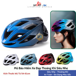 Mũ Bảo Hiểm Xe Đạp Thể Thao Siêu Nhẹ Thoáng Khí Thời Trang, Phụ Kiện Xe Đạp - BK60