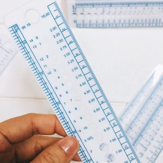 Thước đo size len sợi, kim móc, kim đan