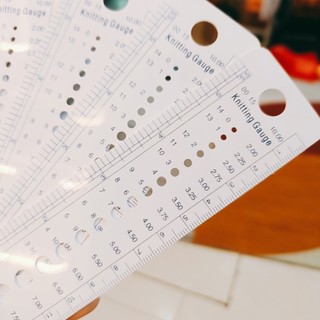 Thước đo size len sợi, kim móc, kim đan