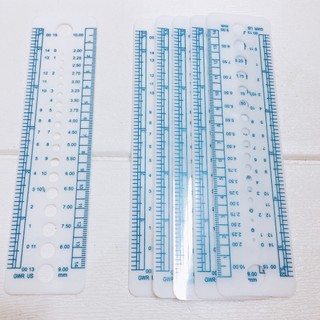 Thước đo size len sợi, kim móc, kim đan