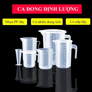 Cốc đong định lượng OSIDEN ca đo ml thân cốc có vạch chia nhựa PP cao cấp nhiều kích thước đong nguyên liệu