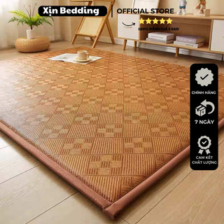  Nệm Chiếu Mây Điều Hòa dạng thảm xuất Nhật chống trượt êm mềm mát mẻ gọn nhẹ kích thước 1m2,1m4,1m5,1m6,1m8,2m2 