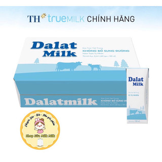  Sữa Không Đường 180ml Đà lạt milk   nguyên chất   