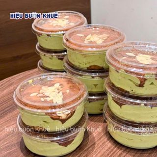 50 Hộp Nhựa Tròn Đựng Bánh Mousse, Bánh Lạnh, Bánh Ngọt, Donut, Chè 240ml - 360ml [117]