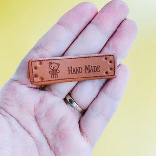 Mác da handmade trang trí sản phẩm thủ công