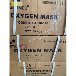 Mặt nạ thở oxy không túi, mask oxy, oxygen mask (MASK OXY CHỈ DÙNG CHO THỞ OXY. KHÔNG DÙNG CHO THỞ MÁY KHÍ DUNG)