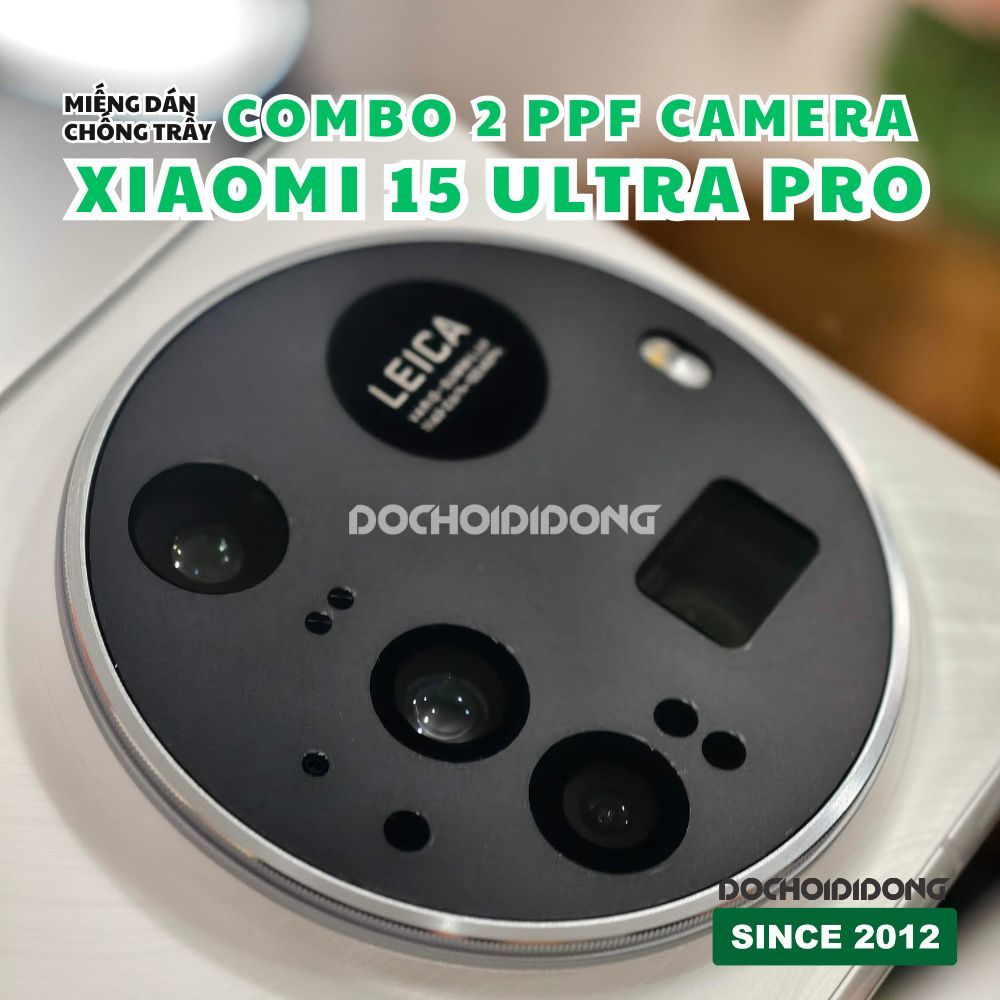 Combo 2 Miếng dán PPF chống trầy xước camera xiao-mi 13 14 15 Ultra Pro