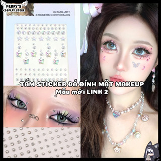 [MẪU MỚI] Charm Đá Đính Mặt 3D Lấp Lánh Hỗ Trợ Trang Điểm Makeup Thiết Kế Nail