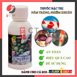 C Multifi - Xử Lý Nấm trắng, đỏ mình, nhiễm khuẩn chéo, Phòng bệnh cho Cá Koi 100ml