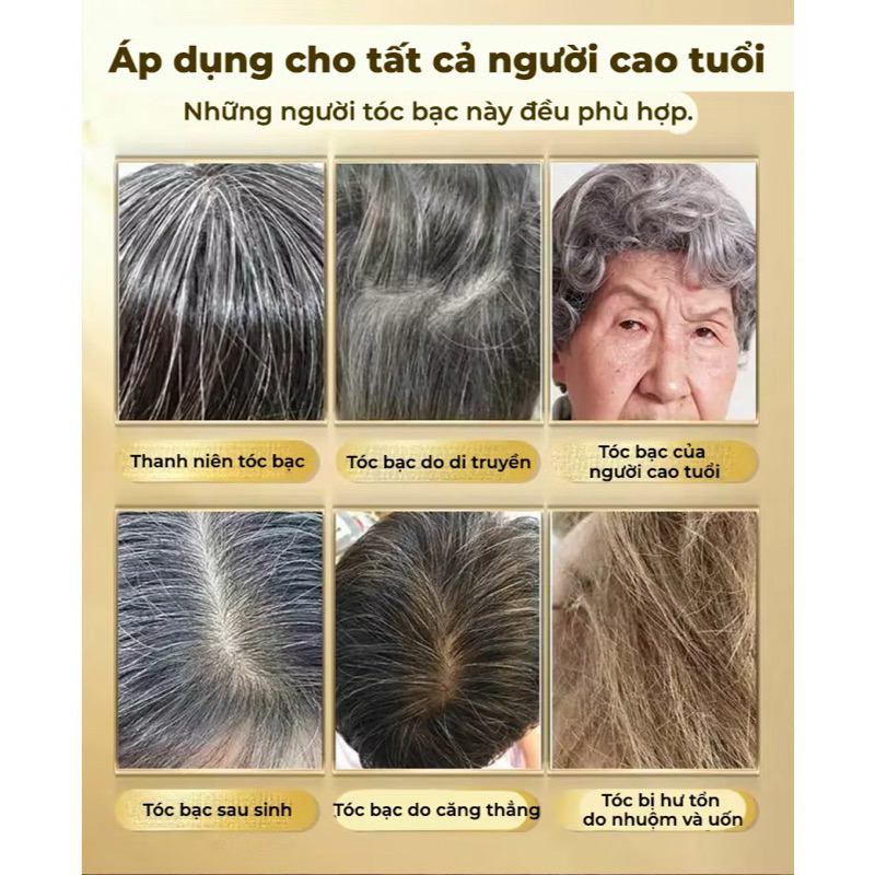 Trà đen tóc Hắc Mộc - Trà Hắc Mộc Tân Cương làm đen tóc tự nhiên, chống lão hóa kích thích mọc tóc giảm rụng bịch 30 gói