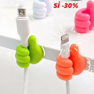 [H.4A] Móc treo giữ dây cáp sạc dây tai nghe hình bàn tay độc đáo
