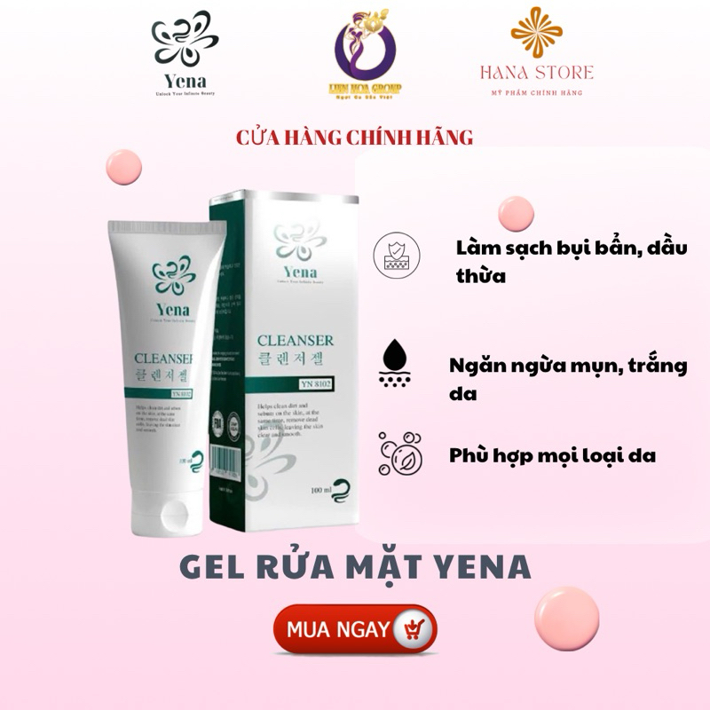 Gel rửa mặt Yena 100ml