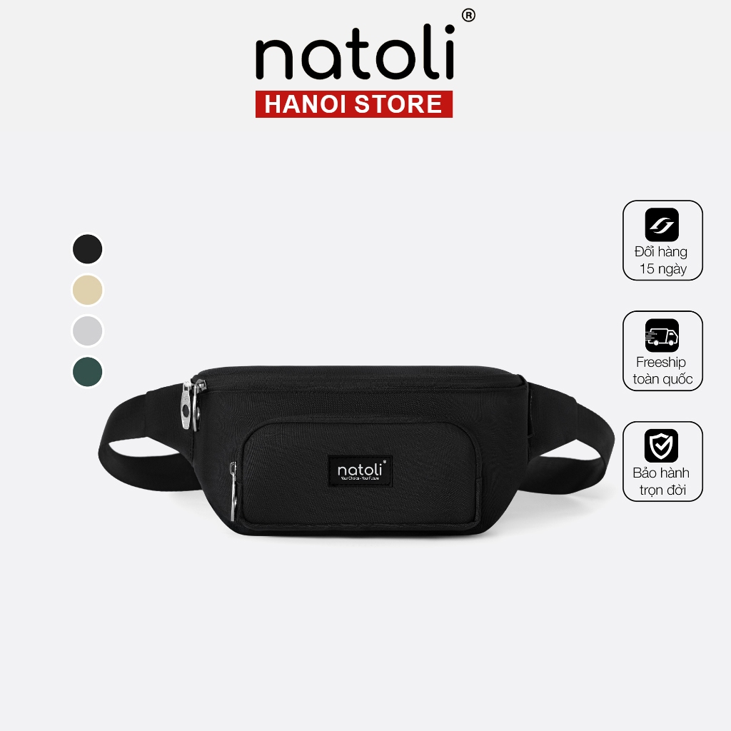 Túi Bao Tử Đeo Chéo Đeo Hông Đeo Bụng NATOLI Chống Nước Chạy Bộ - Cali Cross Bag T14