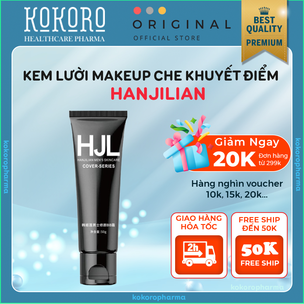 Kem Lười Che Khuyết Điểm Nam HANJILIAN MEN'S SKINCARE – Kem HANJILIAN Dưỡng Ẩm, Dành Cho Nam, Toneup