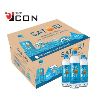 [hỏa tốc]Nước Uống Satori Tinh Khiết Hoàn Lưu Khoáng Chai 500ml và 1.5 Lít3