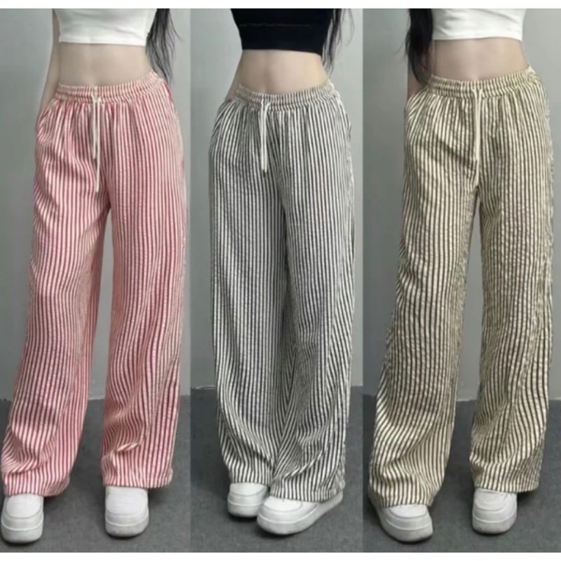 Quần Xuông Nữ Kẻ Sọc