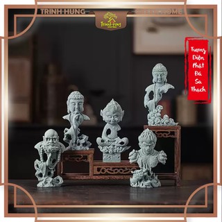 [TỔNG HỢP] Diện phật bán thân đá sa thạch - trang trí tiểu cảnh,bán cạn, terrarium
