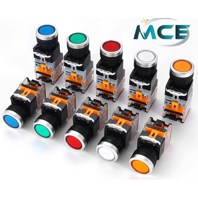 Nút Nhấn Nhả - Nút Nhấn Tự Giữ Không Đèn Phi 22 LA-38