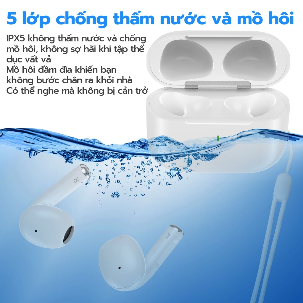 Tai Nghe Bluetooth A6 Pro Âm Thanh Nổi HD Có Mic Bluetooth 5.3 Đàm Thoại Âm Thanh Tốt PKMALL | BigBuy360 - bigbuy360.vn