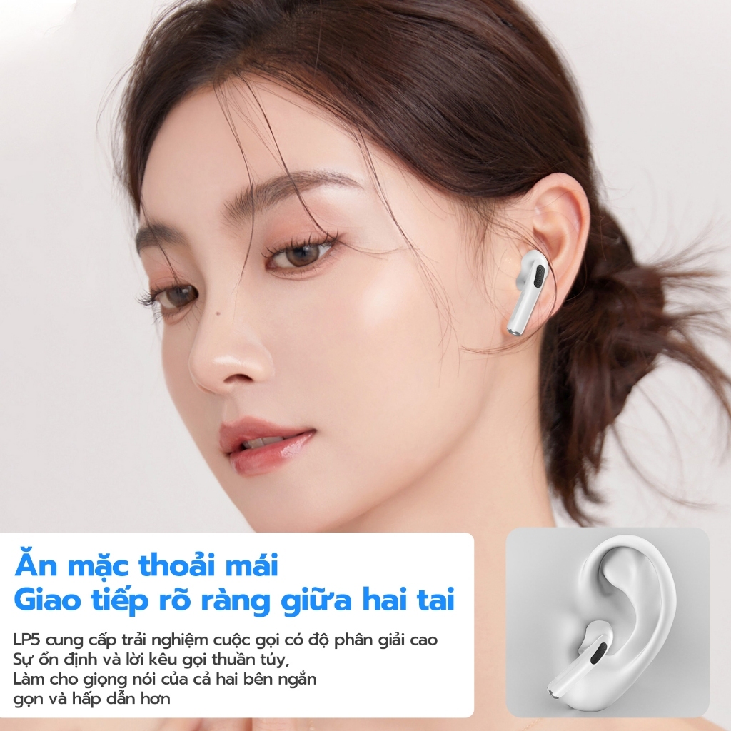 Tai Nghe Bluetooth A6 Pro Âm Thanh Nổi HD Có Mic Bluetooth 5.3 Đàm Thoại Âm Thanh Tốt PKMALL | BigBuy360 - bigbuy360.vn