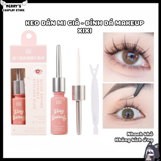 Keo Dán Mi XiXi Nhanh Khô Không Kích Ứng Dính Chắc Dán Lông Mi Giả Kích Mí Đính Đá Dán Mặt Makeup Keo Dán Mi XiXi 8ml