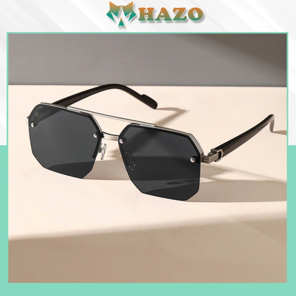 Mắt kính thời trang Nam Kính Râm thời trang form đa giác 836 Bảo vệ mắt chống UV kiểu dáng trẻ trung