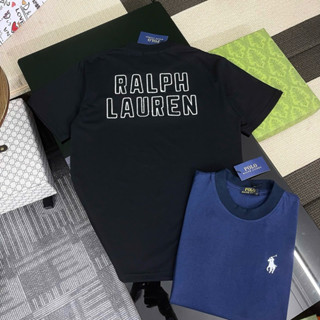 Áo phông nam nữ Premium Cotton PB thêu logo ngựa chiến binh ngực phối chữ bông xù sau lưng AP593P