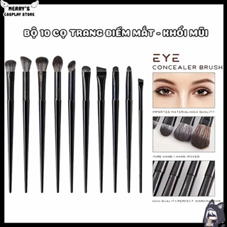 Bộ Set Cọ Trang Điểm Makeup Cọ Lông Mềm Chuyên Dùng Cho Mắt Và Khối Mũi