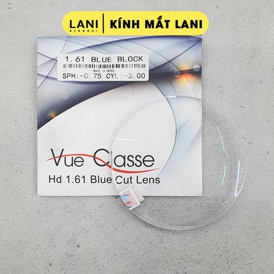 Tròng mắt kính cận loạn Lani phản quang UV đổi màu chống ánh sáng xanh ( 1 cặp )