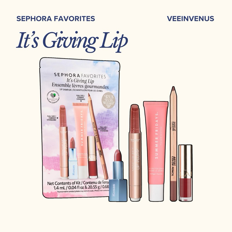 veeinvenus | Set 5 son Sephora Favorites It's Giving Lip Value Set