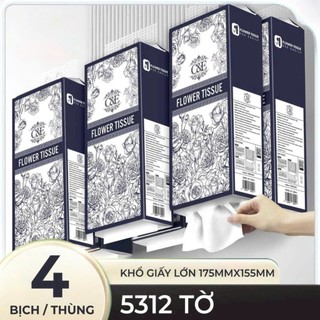  Giấy rút treo tường C&E nội địa trung siêu dai mỗi túi 1328 tờ thùng 4 túi tặng móc treo 