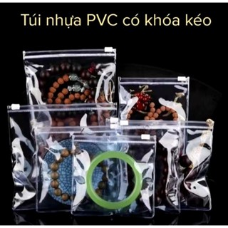 Túi nhựa PVC trong suốt có khóa kéo đựng trang sức v.v...toru_slime