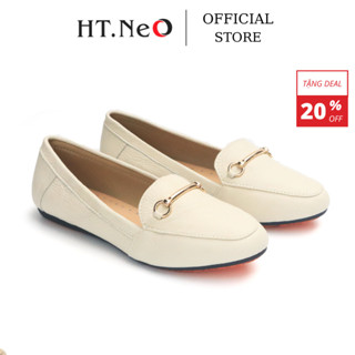 Giày Moca Nữ - Giày Búp Bê Nữ HT.NeO Da Bò êm Mềm GM-28
