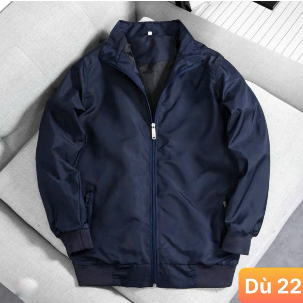 Áo khoác dù nam nữ màu xanh đen chất liệu dù gió 2 lớp cao cấp dáng form bóng chày bomber đẹp HAVADO