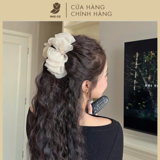  Kẹp Tóc Lưới Càng Cua Ren Bong Bóng Đính Đá NHÀ CÚ Phong Cách Nữ Tính Hàn Quốc Hottrend 6009 