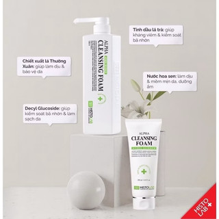 Gel Rửa Mặt Bỏ Mụn Histolab Alpha Cleansing Foam Giúp Làm Sạch Da , Điều Tiết Bã Nhờn Hiệu Quả