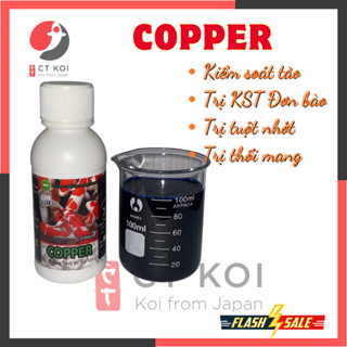 Copper 100ml - Diệt Ký Sinh Trùng Đơn Bào trên Cá Koi, Cá Vàng... Trùng Quả Dưa (nấm đốm trắng) , Trùng Bánh Xe, ...
