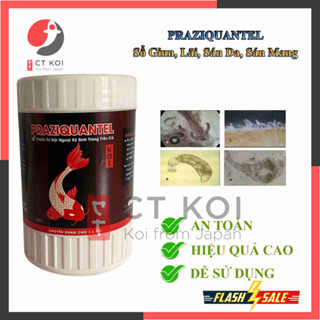 Prazi.quan.tel Xử Lý Sán, Nội Ký sinh trùng Cá Koi, Cá Vàng - 100g