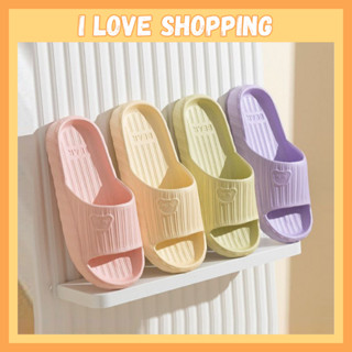 Dép đi trong nhà hình gấu dễ thương đúc nguyên khối siêu bền mềm nhẹ êm chân