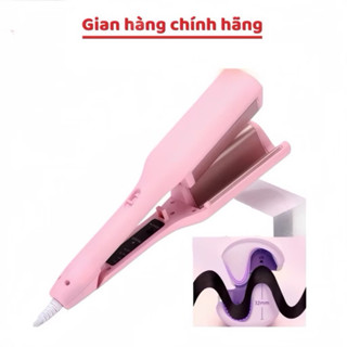 Máy Uốn Tóc Xoăn Hippie Sóng Nước 32mm Chất Liệu Gốm Sứ Cao Cấp - Máy Dập Xù Làm Tóc Xoăn 32mm Tiện Lợi