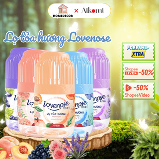 Lọ tỏa hương thơm phòng Lovenose hương hoa quả tự nhiên dễ chịu khử mùi, sáp thơm phòng thế hệ mới - Dung tích 180ml