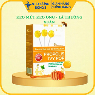 Kẹo mút Keo Ong Lá Thường Xuân Happy Vitamin hỗ trợ ngăn ngừa ho, viêm họng, khản tiếng - LAVIKA Organic