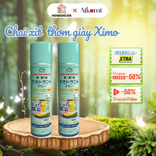 Bình xịt khử mùi hôi giày và hôi chân công nghệ Nhật Bản Aikomi - Chai xịt khử mùi giày 260ml