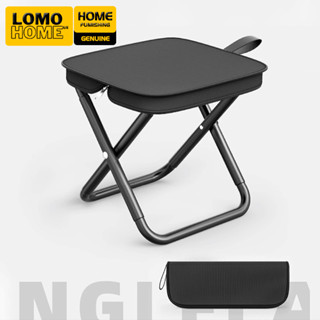 Ghế câu cá gấp gọn mini LOMO tích hợp khoá kéo phù hợp ngồi trên xe bus du lịch dã ngoại cắm trại đợi chờ tàu