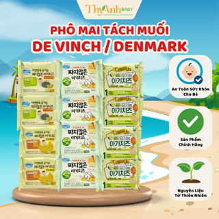 Phô Mai Tách Muối Hữu Cơ De Vinch Hàn Quốc Cho Bé từ 6m+