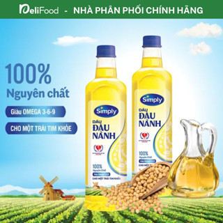Dầu ăn Simply Chính hãng - Chai 1L
