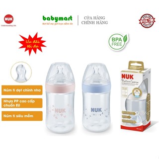 Bình sữa NUK nhựa PP Nature Sense 150ml - 260ml núm ti silicone