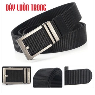(KL4) Thắt lưng Nam Khóa tự động dây dù luồn trong chắc chắn, tiện lợi - Dây nịt vải Canvas siêu bền