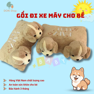 Gối đi xe máy cho bé hàng Việt Nam, chất lượng cao, rất dày và mềm mịn, thương hiệu Thành Đạt