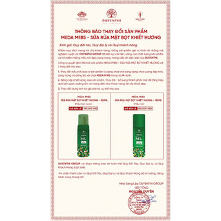 Sữa Rửa Mặt M1 B5 Duyên Thị Bách Y Sâm 180ml